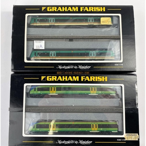 335A - A Graham Farish N gauge originally boxed 170/1 Turbostar 2 Car DMU Midland Mainline 371-425; 
 a Gra... 