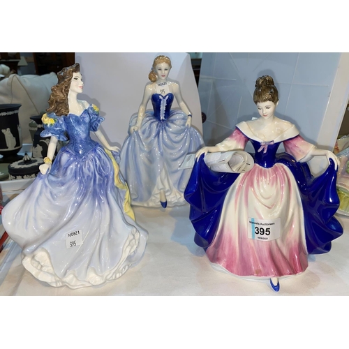 395 - 3 Royal Doulton figures 