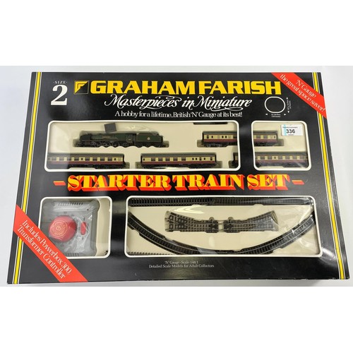 336 - A Graham Farish N Gauge originally boxed Queen Elizabeth Golden Jubilee Set Size 2, with Loco, tende... 