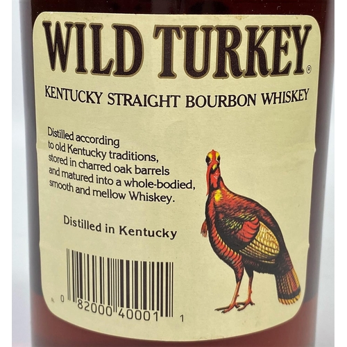 195 - A large bottle of Austin Nichols Wild Turkey Kentucky Straight Bourbon whiskey 8 year old 101% proof... 