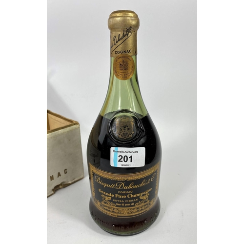 201 - Cognac Bisquit Dubouche & Co Extra Vielle Grande Fine Champagne, over 45 years old boxed (bought app... 