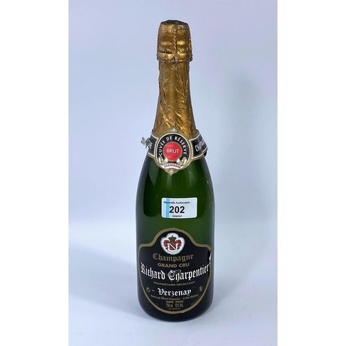 202 - A bottle of Richard Charpentier Versency Champagne Cuvee reserve Brut