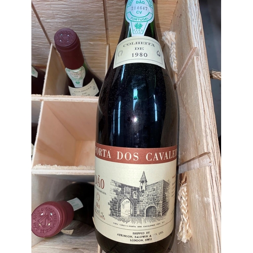 192 - 8 bottles of 1980 Porta dos Cavaleiros DAO red wine 750ml, 12.2% vol and another Dao 1983