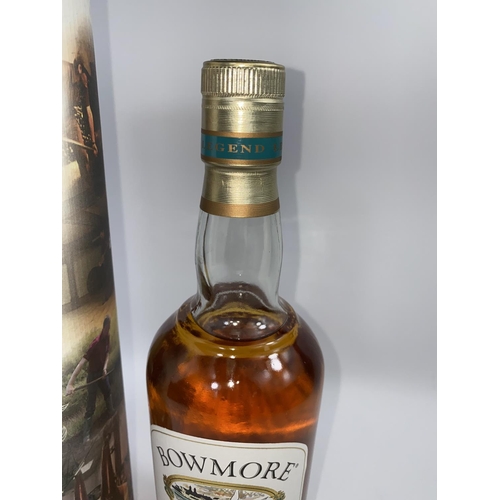 192E - A bottle of Bowmore Legend Single Malt Isla Scotch Whiskey with original box and CDRom 70cl 40% vol