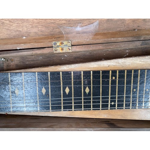 151 - A vintage scratch built 8 string slide guitar (in need of restoration a.f)