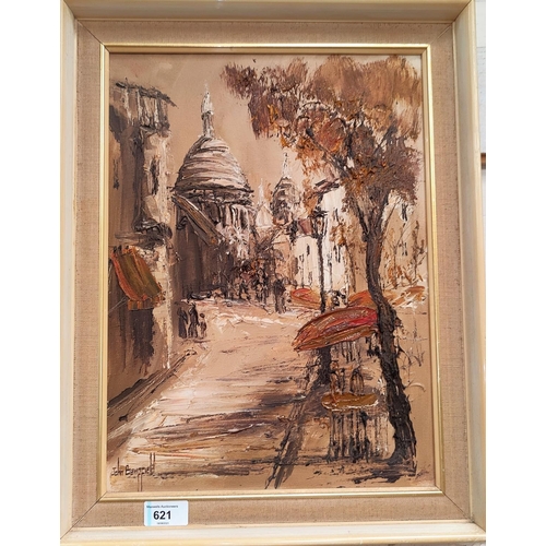 621 - John Bampfield:  Sacré-Cœur, oil  on canvas, signed, 40 x 29 cm, framed