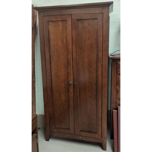 678 - A pair of Willis and Gambier double door wardrobes ht 186 x length 95 x 59cm deep