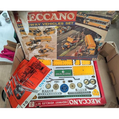 80 - Vintage toys - A complete 1960's MECCANO HIGHWAY SET, a boxed PELHAM PUPPET 'Mother' and a small cas... 