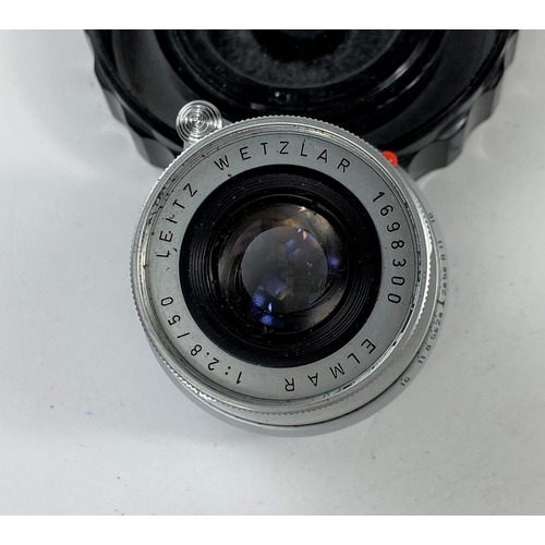 118 - A LEICA Elmar 50mm f2.8 bayonet fit lens, serial no. 1698300