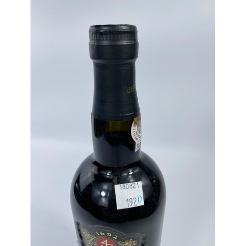 192D - A vintage bottle of 1980 Warre's 20% vol 75cl, a Bottle of Taylor's late vintage 1995 Port 75cl 20% ... 