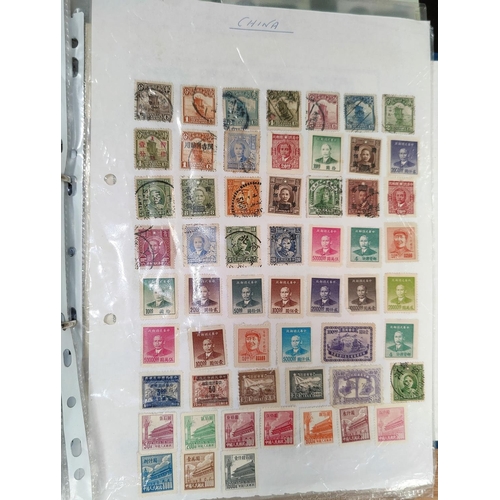 137C - A selection of Chinese stamps including Chairman Mao stamps