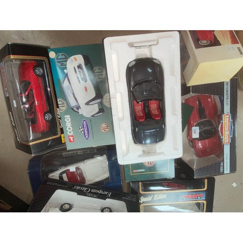 350 - 8 1:18 scale model diecast cars including some limited editions in original boxes (some boxes not pe... 