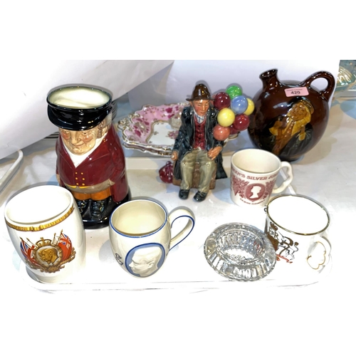 420 - Three Royal Doulton items:  