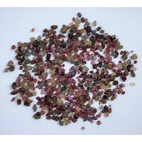 597 - A quantity of Burmese gemstones, uncut