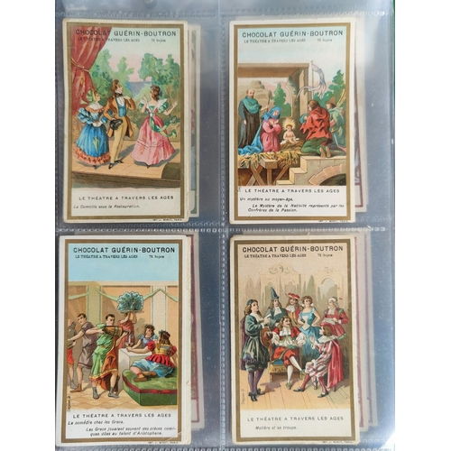 115C - An album of 30 sheets of rarer single cigarette cards etc.