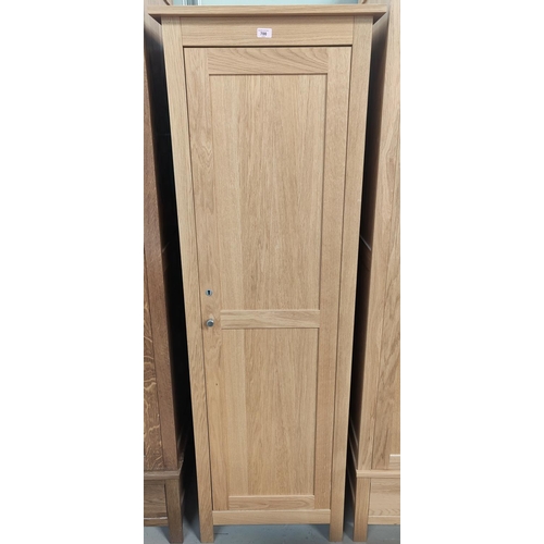 700 - A modern light oak single wardrobe by Corndell Nimbus