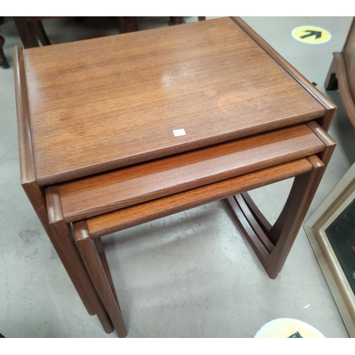 710b - A 1960's G-Plan teak nest of 3 occasional tables