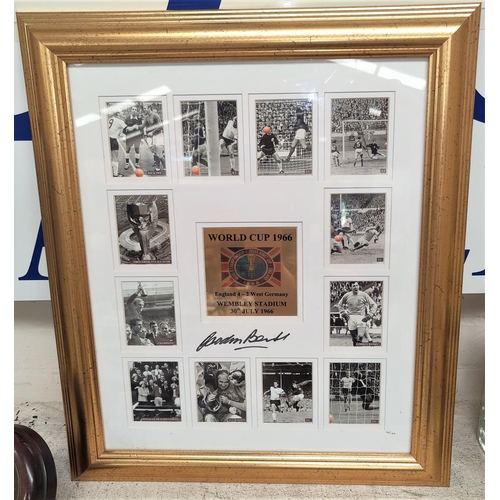 109B - A limited edition World Cup 1966 set of framed pictures of the stand out moments of the game, goals ... 