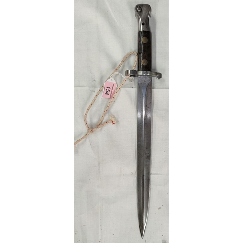 154 - A UK 1888 pattern Bayonet; blade 30cm.
