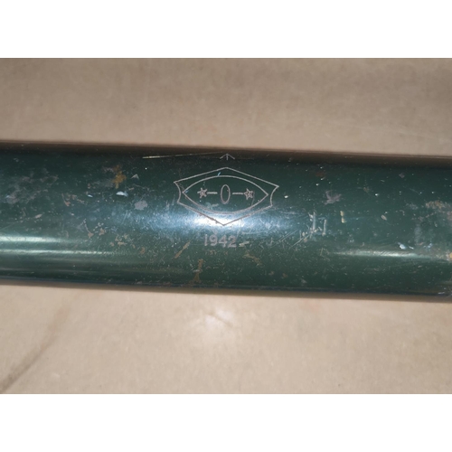 179H - A WWII telescope/gun sight stamped 1942, unextended length 76cm