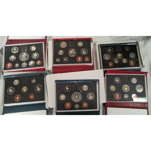 240 - GB: 1996,1997 luxury proof sets and 4 others 1991 x 2, 1992/3