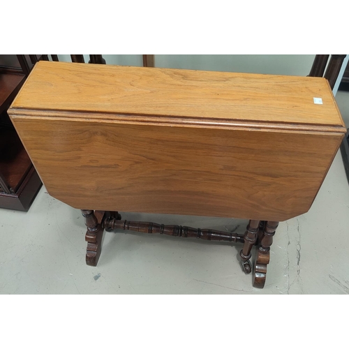 705 - A Victorian mahogany revolving piano stool; an Edwardian walnut Sutherland table

NO BID SOLD WITH N... 