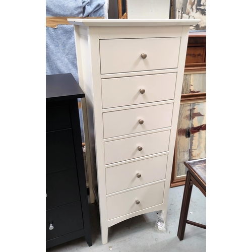 830A - A tall white 6 height chest of drawers