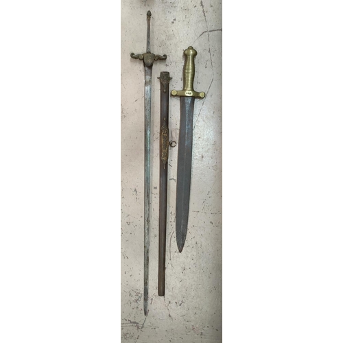 175A - A French 1816 model gladius sword and another antique sword