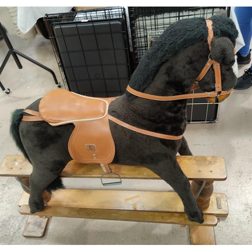 32a - A modern Mommas and Pappas rocking horse