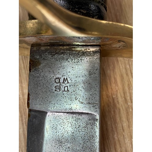 170A - A 19th Century American cavalry Sabre stamped:   
