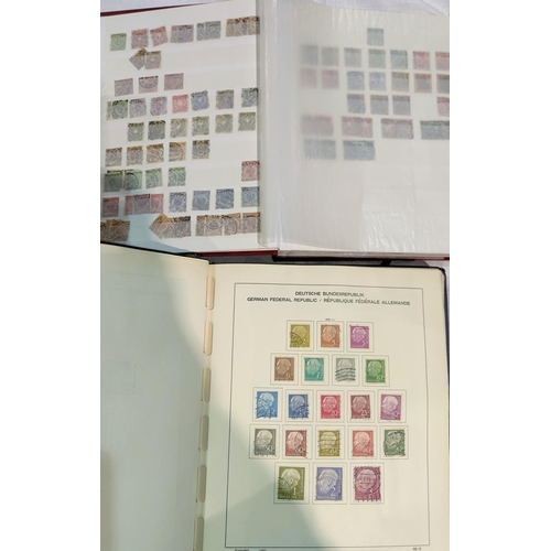 206 - Two albums of German stamps 'Deutshe Bundes Republic' and a stock book