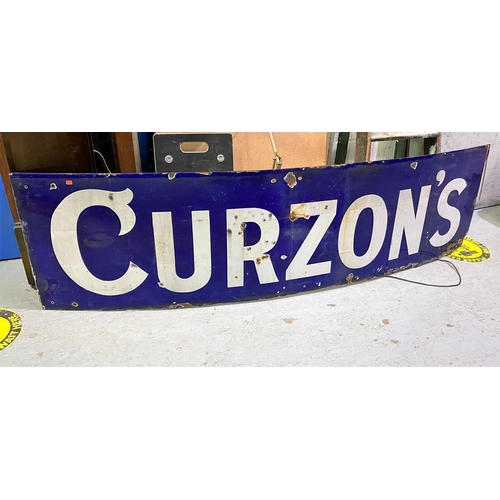 651E - A rectangular early 20th century enamel sign, lettered 
