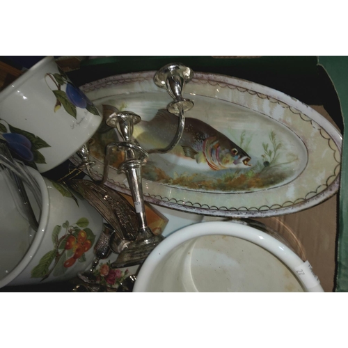 27 - A selection of china and glass:  Old Country Roses; Shelley; a Royal Worcester commemorative bowl; e... 