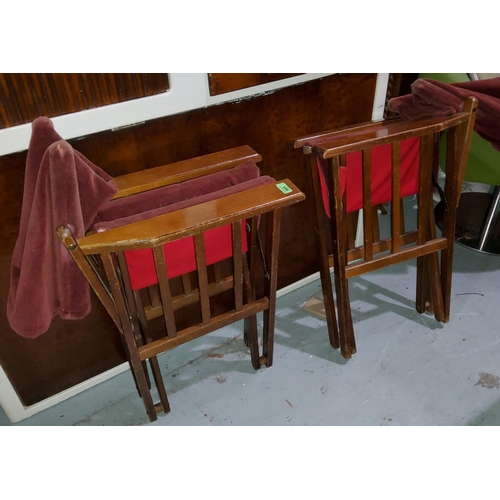 805 - A set of 4 folding bridge chairs