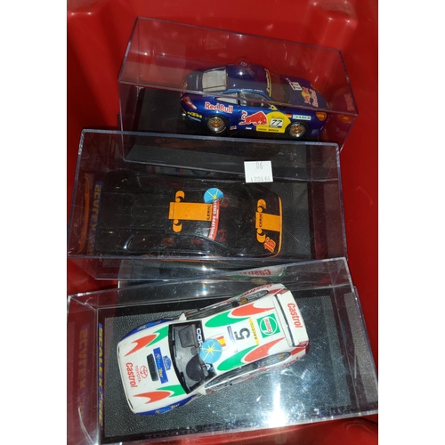 90 - Six originally boxed and 1 loose Scalextric rally cars  including 