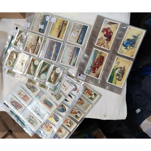 393A - 8 sets of cigarette cards including 'Famous British Liners' and 'Fish & Bait'