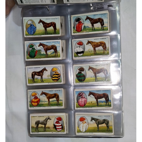 395A - An album of 6 sets of horse racing related cigarette cards (5 Ogdens)