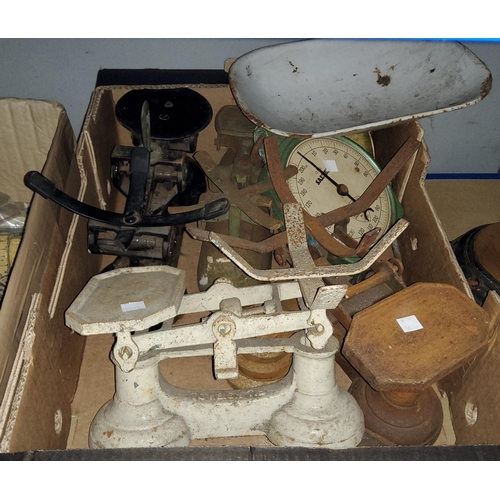 54 - A selection of old kitchen scales and kitchenalia

NO BIDS SOLD WITH NEXT LOT