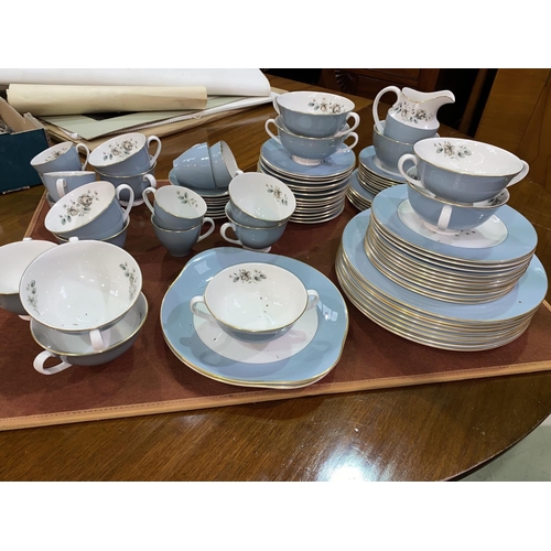 510b - A Royal Doulton Elegans part dinner, tea and coffee service of approx 80 pieces