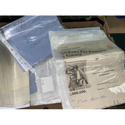 297 - GB: 2 x 2d blue postal covers, 5 similar 1d red; stamps to 5s and Victorian court documents