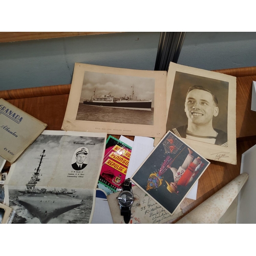 65 - Robert Sermon:  a collection of ephemera from his time in the RAF in WWII, Merchant Navy and later a... 