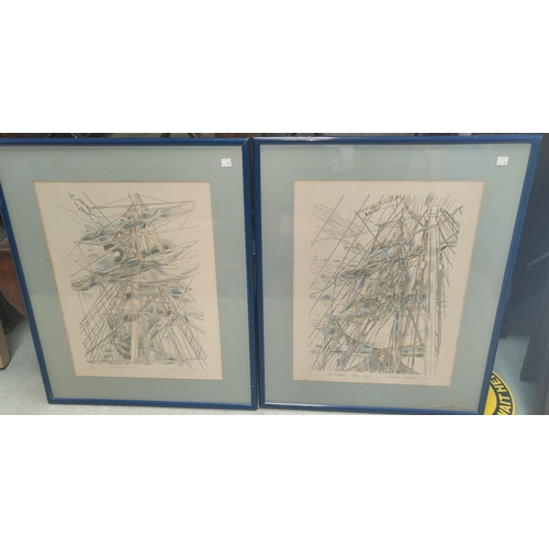 121 - Richard Demarco (Scottish B1930): A pair of Artist Proofs 'The Marquet unfurling sails' & 'The Marqu... 