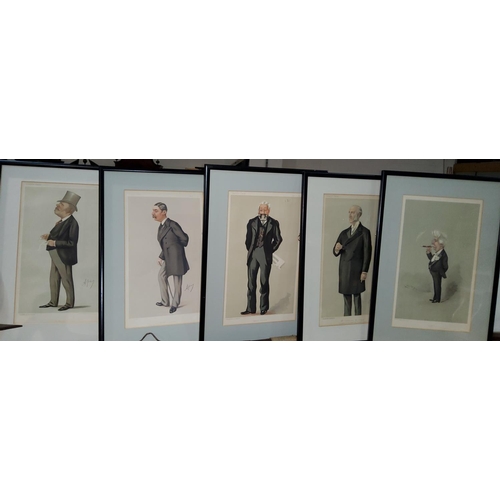 130 - A set of 5 Vanity Fair Spy and other framed
