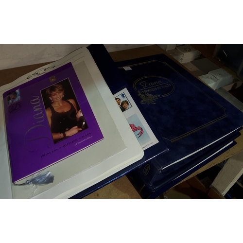 139 - Princess Diana: a collection of stamp and - covers and 2 other albums