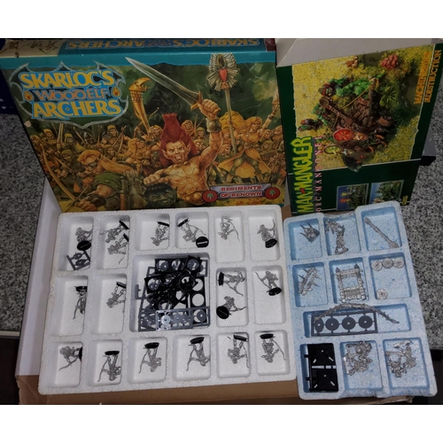 233 - Two early Games Workshop Citadel Miniatures Fantasy sets in original boxes Skarloc's Wood Elf Archer... 