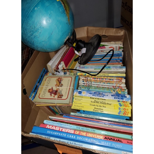 212F - A selection of vintage children's books, a globe etc