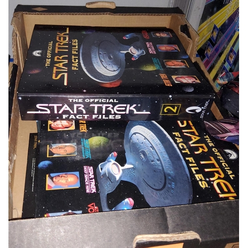215 - A large selection of The Official Star Trek Fact file in 18 files