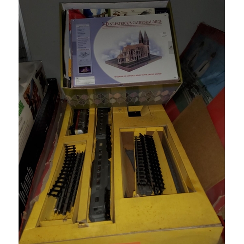 220 - An originally boxed Steam Tractor Engine Bandai, an
incomplete Tri-ang boxed train set with complete... 
