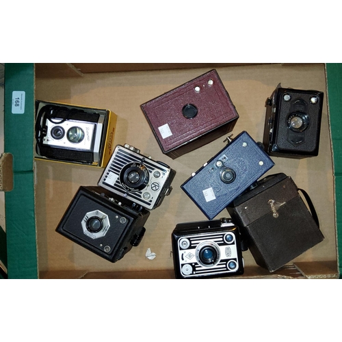168 - A ZEISS IKON box camera and 6 others; a Brownie Reflex.