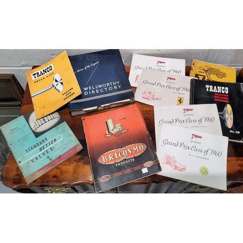 21A - A selection of 1950'/60's car manuals including a 1904 James Valves and Guides 1965 for all engines,... 